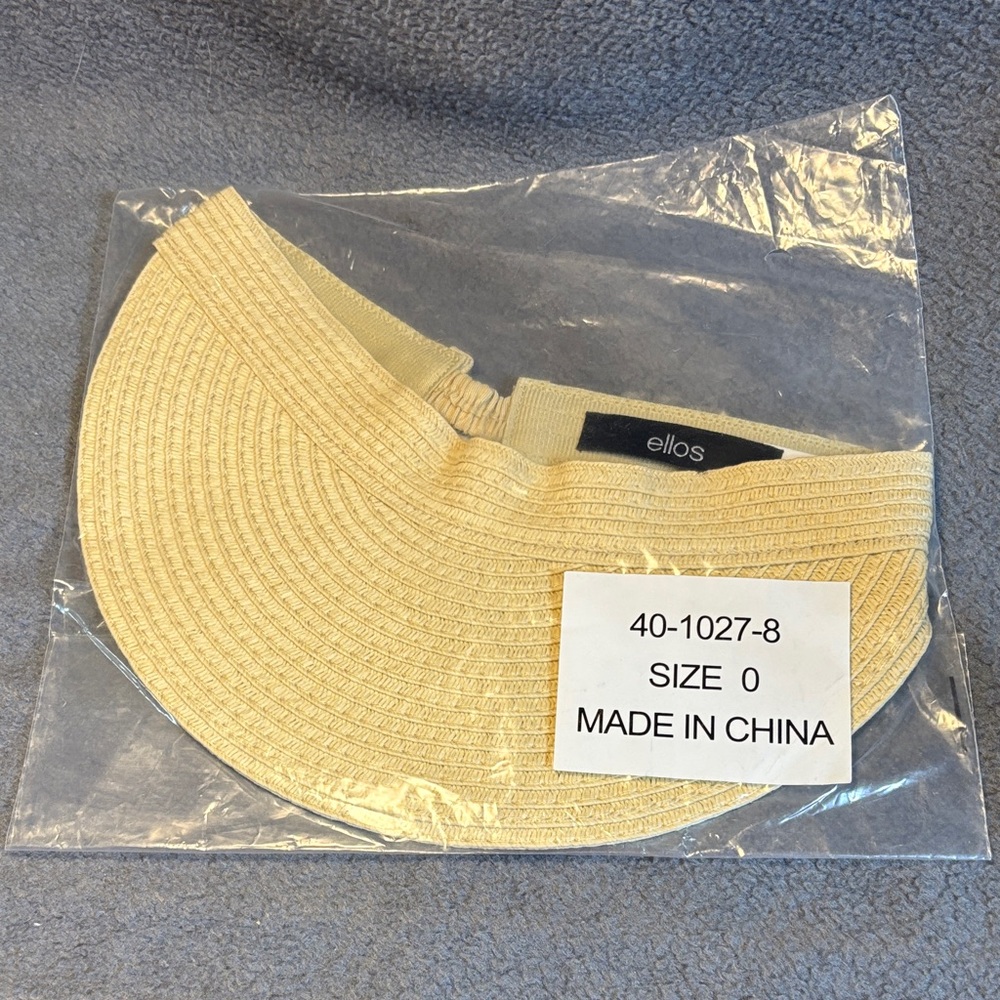 Ellos Beige Women's Sun Visor